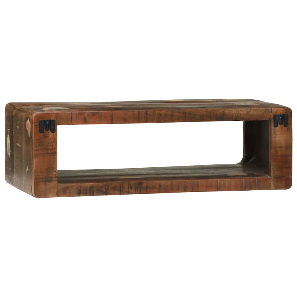 TV szekrény Sokszínű 80 x 30 x 25 cm Tömör újrahasznosított fa