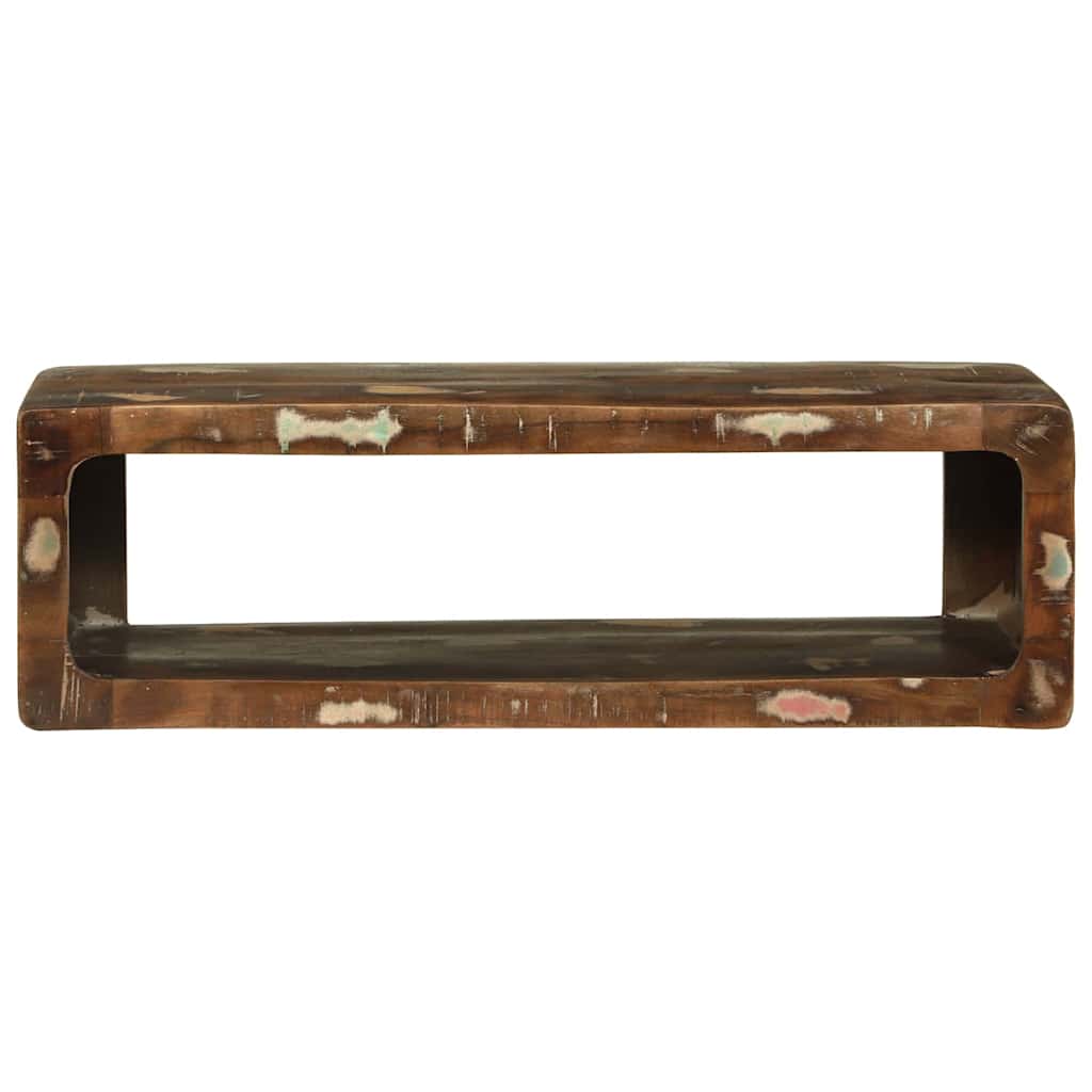 TV szekrény Sokszínű 80 x 30 x 25 cm Tömör újrahasznosított fa
