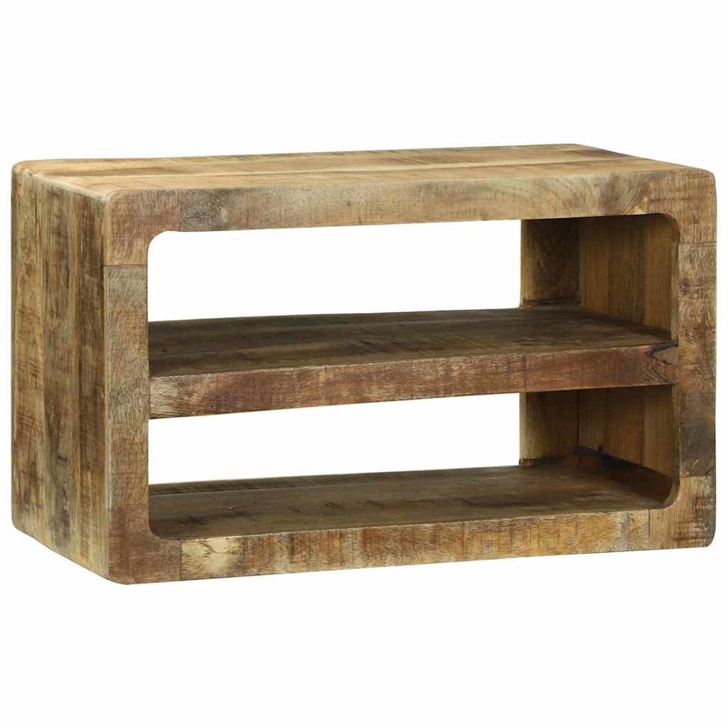 TV szekrény polcokkal Barna 60 x 32 x 36 cm Tömör mangófa