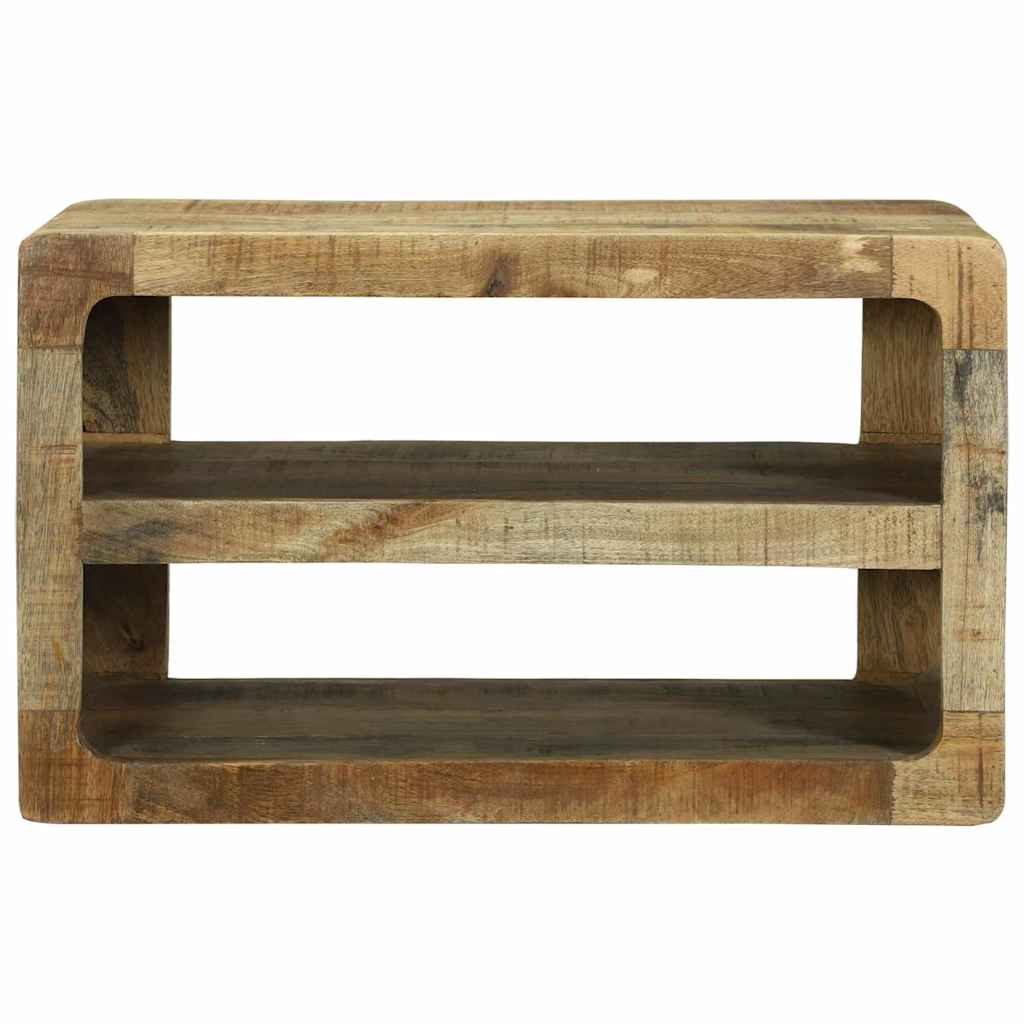 TV szekrény polcokkal Barna 60 x 32 x 36 cm Tömör mangófa