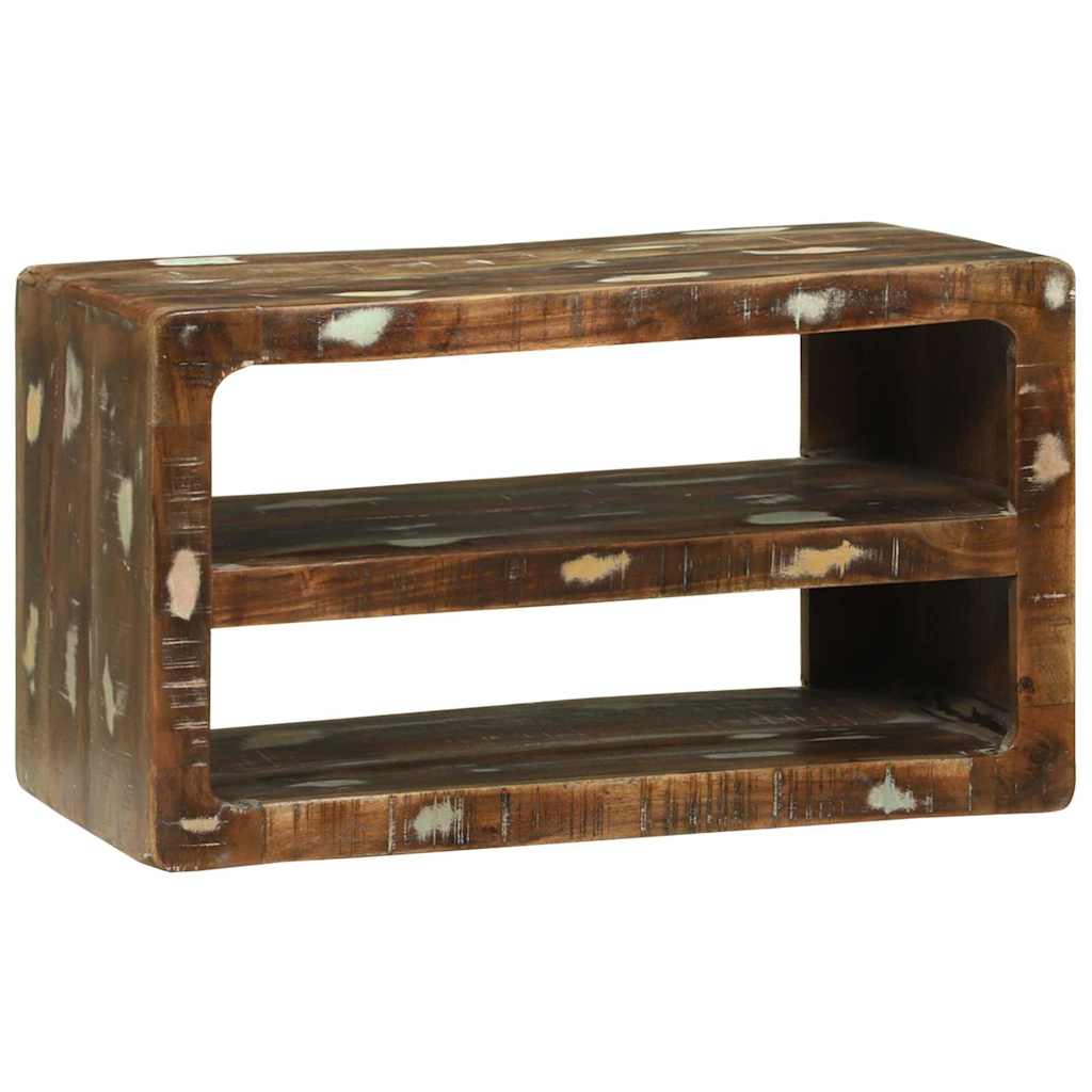 TV szekrény Sokszínű 60 x 32 x 36 cm Tömör újrahasznosított fa