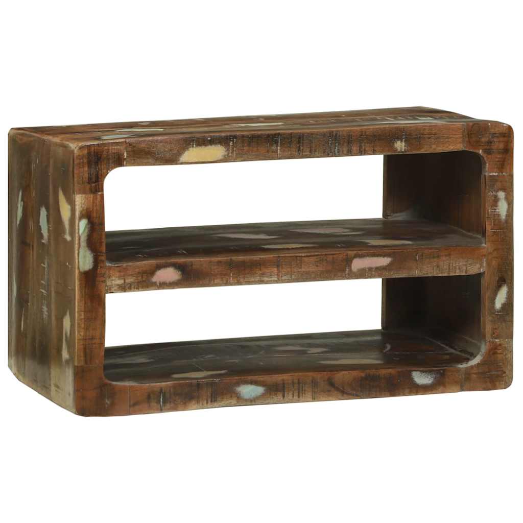 TV szekrény Sokszínű 60 x 32 x 36 cm Tömör újrahasznosított fa