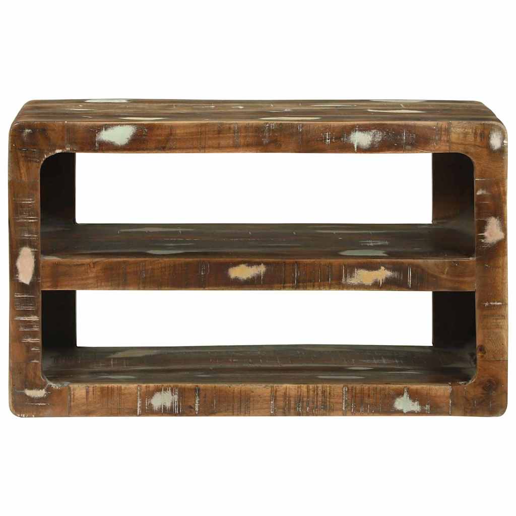 TV szekrény Sokszínű 60 x 32 x 36 cm Tömör újrahasznosított fa