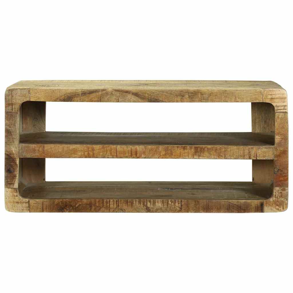 TV szekrény polcokkal Barna 80 x 32 x 36 cm Tömör mangófa