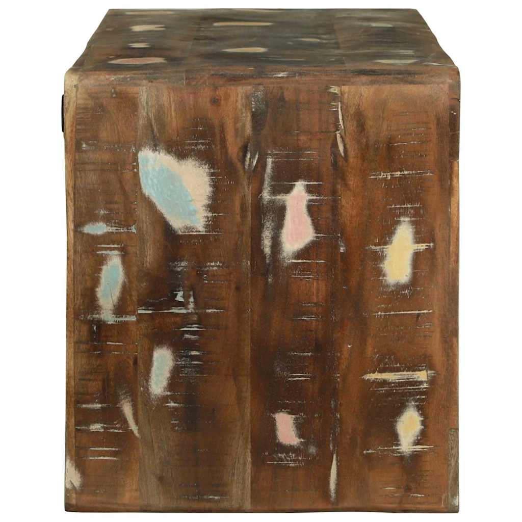 TV szekrény Sokszínű 100 x 32 x 36 cm Tömör újrahasznosított fa