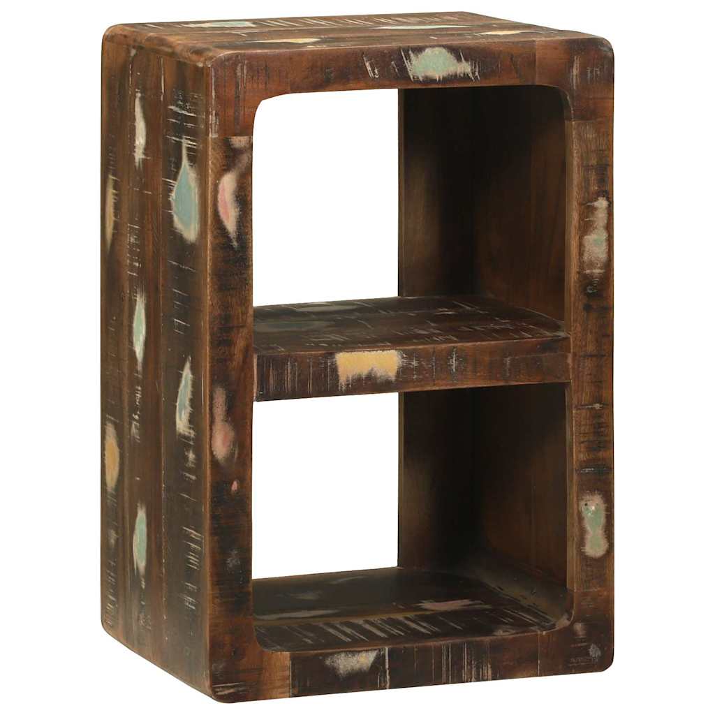 TV szekrény Sokszínű 36 x 30 x 54 cm Tömör újrahasznosított fa