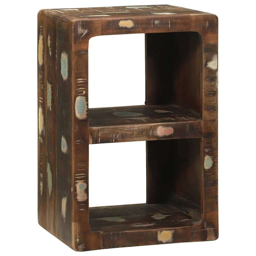 TV szekrény Sokszínű 36 x 30 x 54 cm Tömör újrahasznosított fa