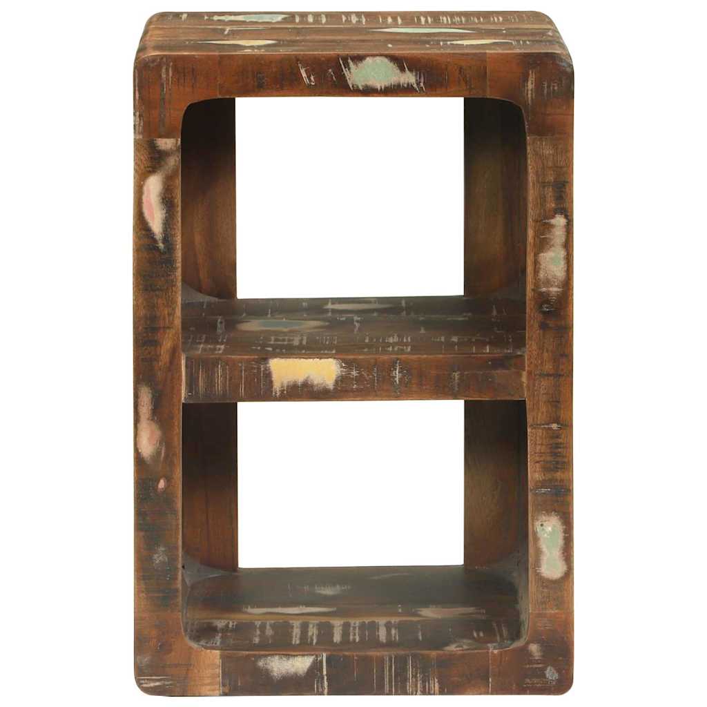 TV szekrény Sokszínű 36 x 30 x 54 cm Tömör újrahasznosított fa