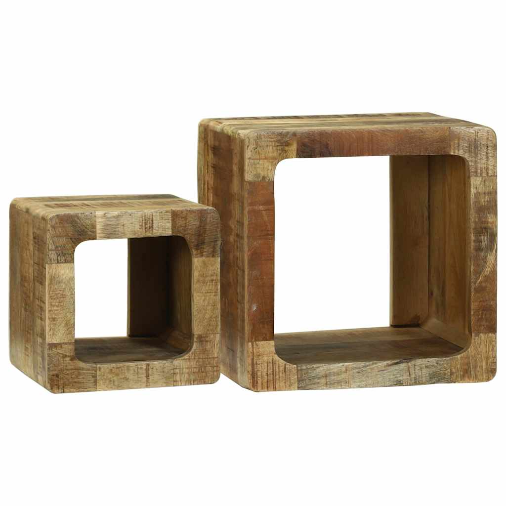 TV egységek 2 pcs Barna 36 x 30 x 36 cm Tömör Mangófát