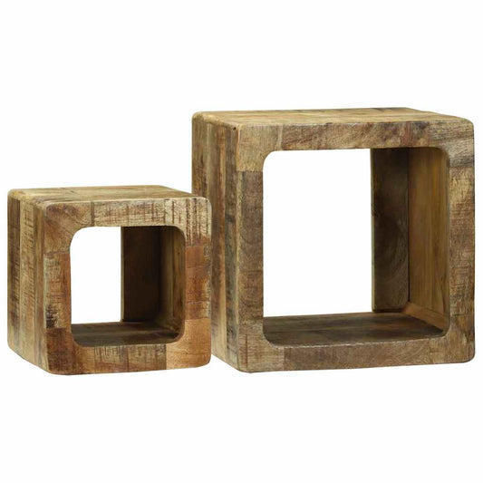 TV egységek 2 pcs Barna 36 x 30 x 36 cm Tömör Mangófát