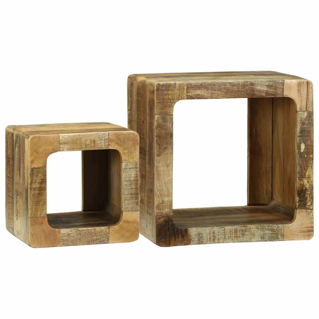TV egységek 2 pcs Barna 36 x 30 x 36 cm Tömör Mangófát