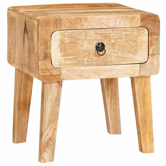 Végasztal fiókkal Barna 40 x 32 x 46 cm Tömör Mangófát