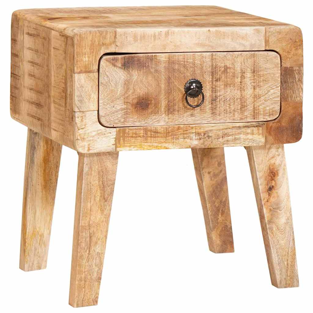 Végasztal fiókkal Barna 40 x 32 x 46 cm Tömör Mangófát