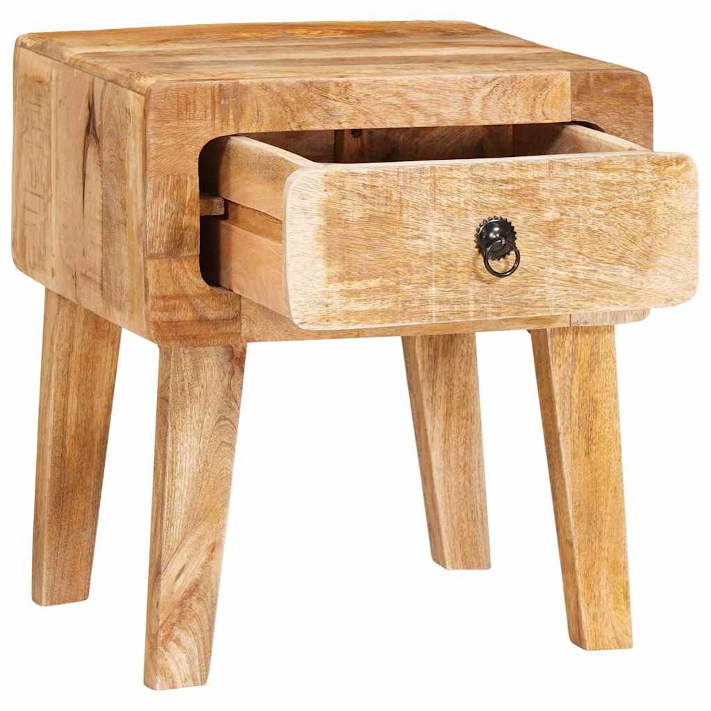 Végasztal fiókkal Barna 40 x 32 x 46 cm Tömör Mangófát