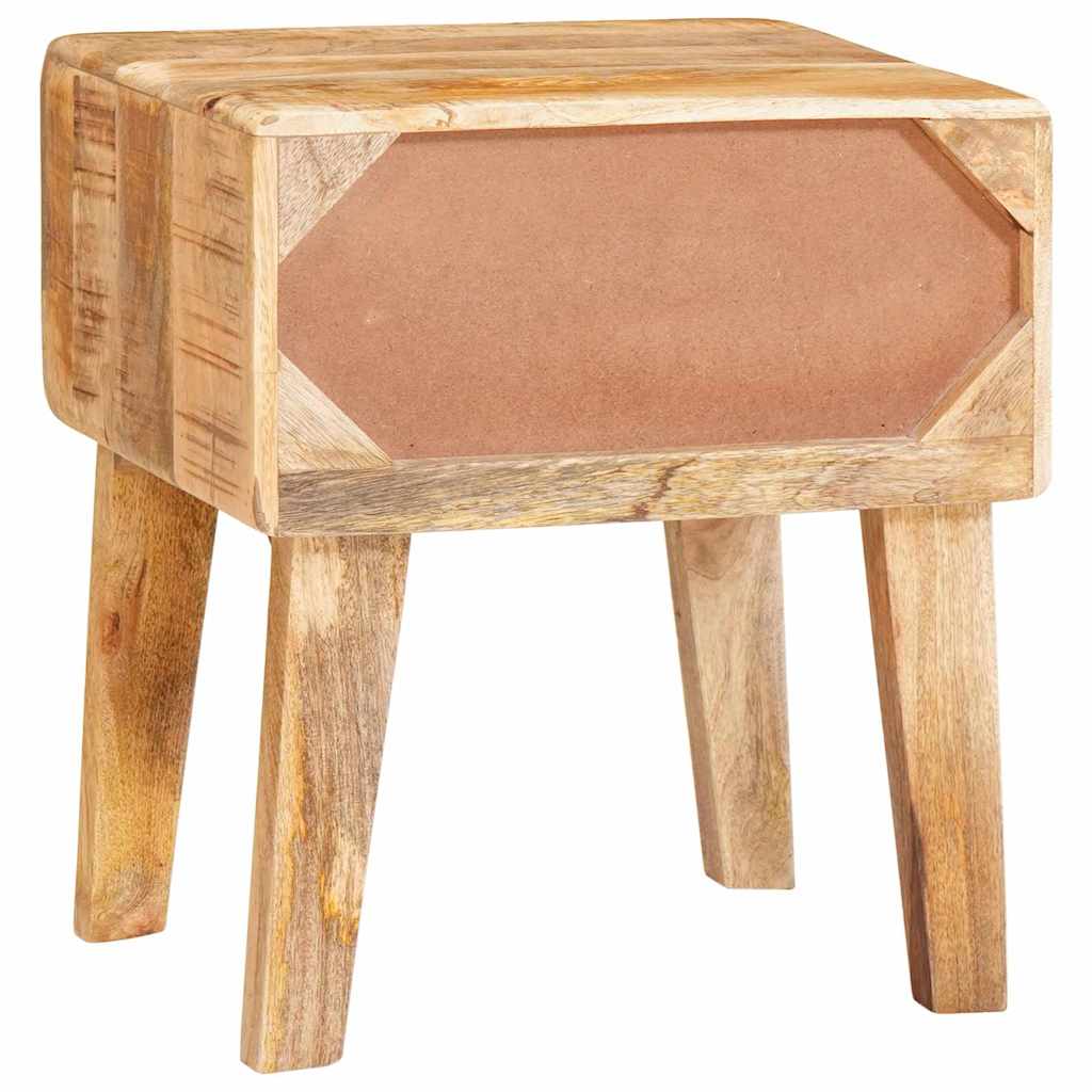 Végasztal fiókkal Barna 40 x 32 x 46 cm Tömör Mangófát