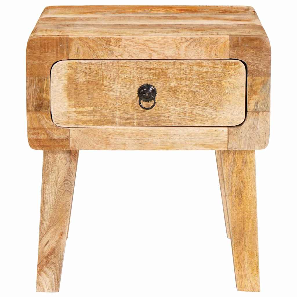 Végasztal fiókkal Barna 40 x 32 x 46 cm Tömör Mangófát