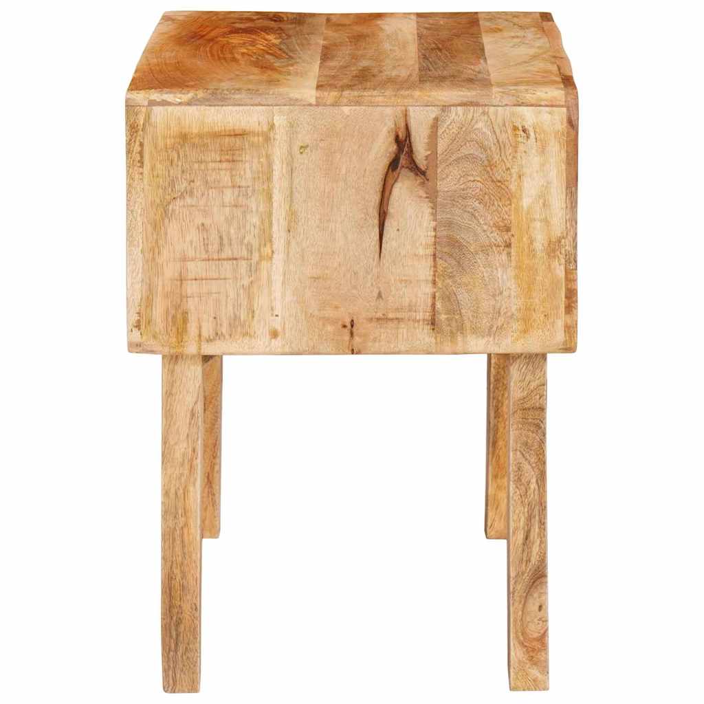 Végasztal fiókkal Barna 40 x 32 x 46 cm Tömör Mangófát