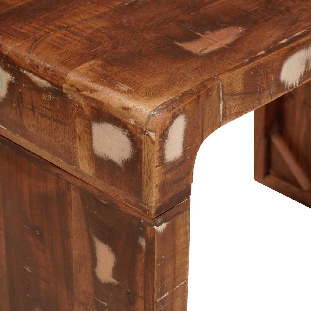Végasztal Barna 60 x 35 x 46 cm Szilárd Újrahasznosított Fa