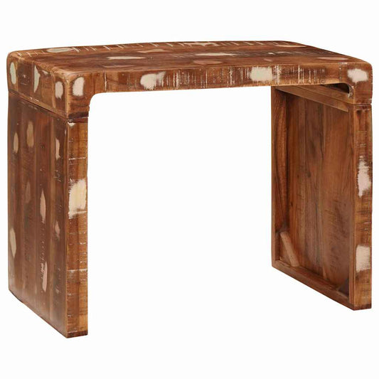 Végasztal Barna 60 x 35 x 46 cm Szilárd Újrahasznosított Fa