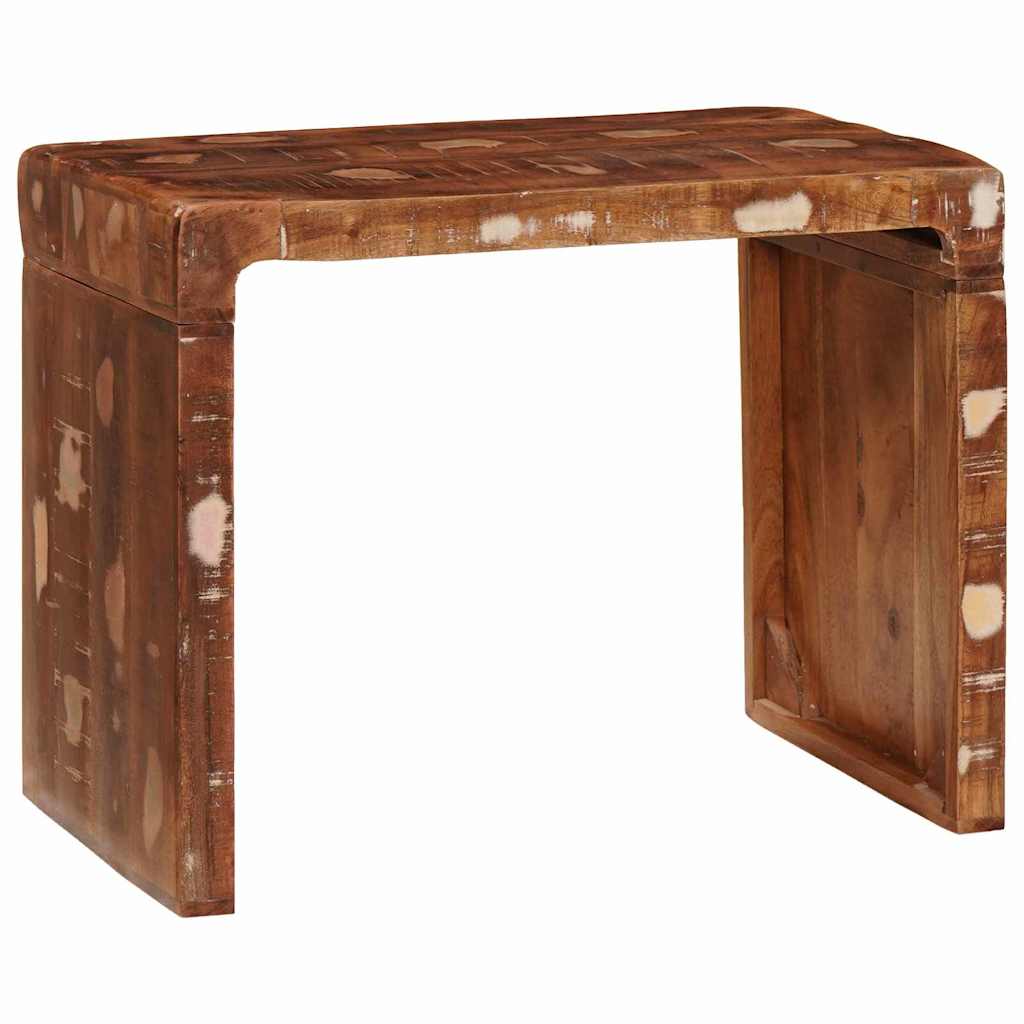 Végasztal Barna 60 x 35 x 46 cm Szilárd Újrahasznosított Fa