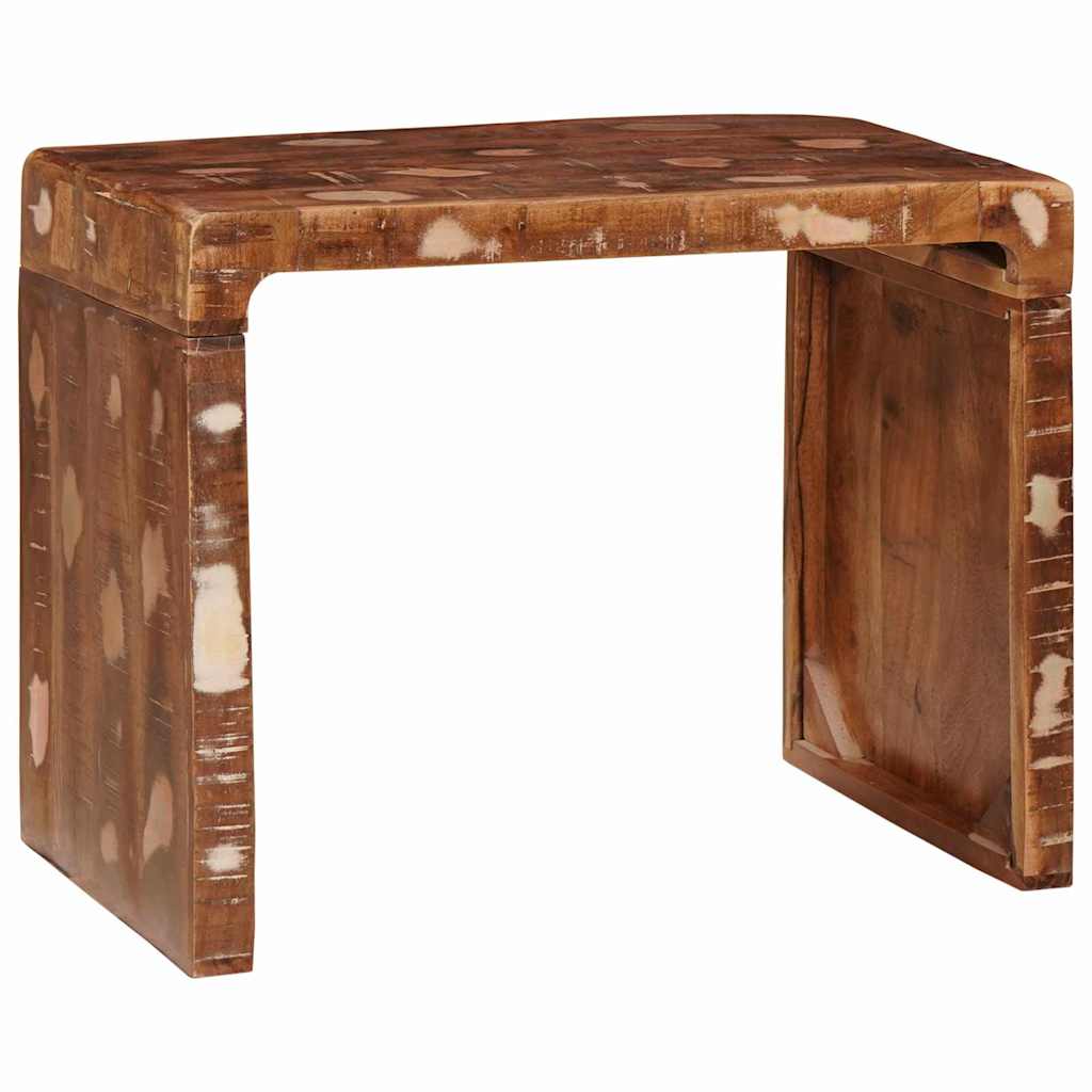 Végasztal Barna 60 x 35 x 46 cm Szilárd Újrahasznosított Fa