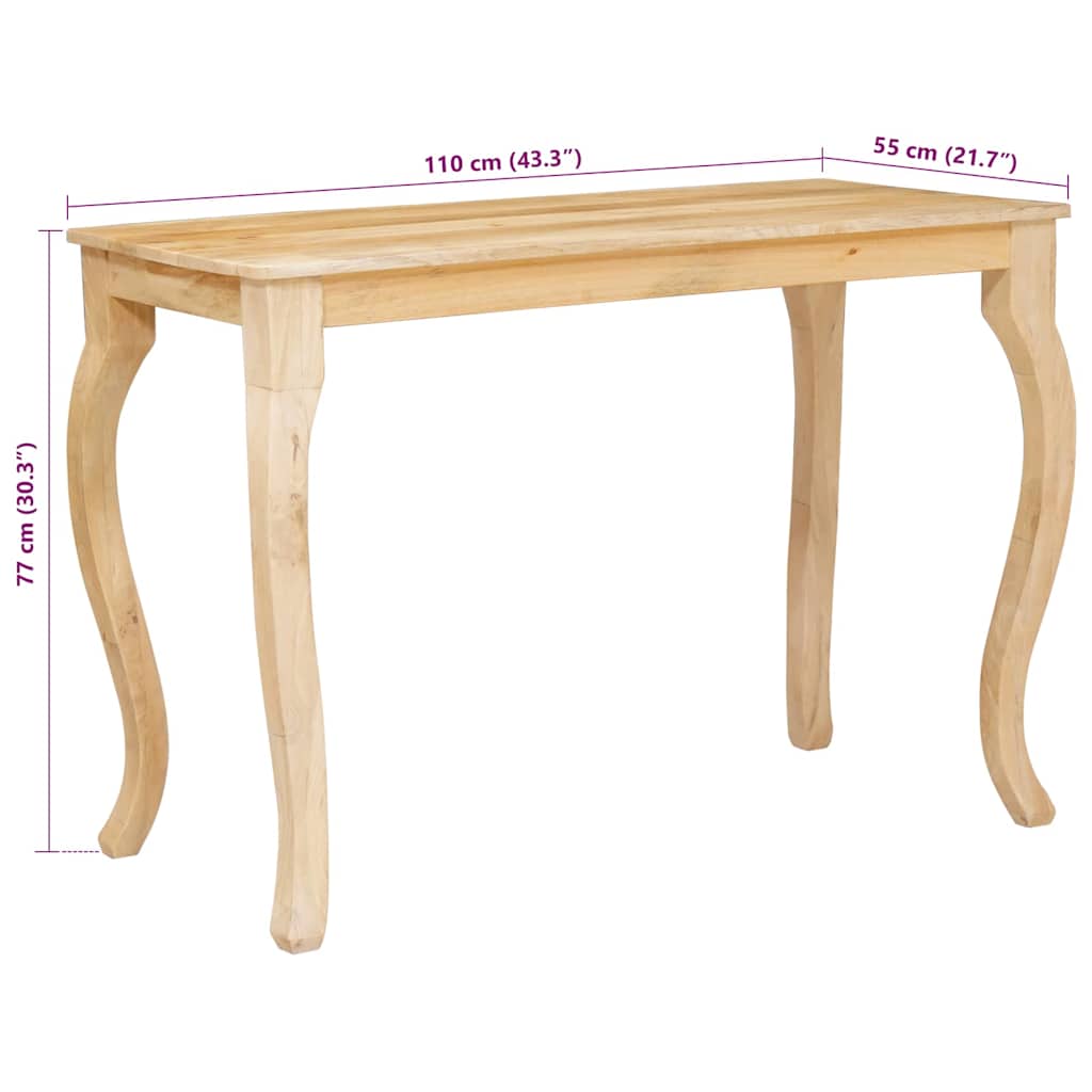Dohányzóasztal Barna 110 x 55 x 77 cm Tömör Mangófát