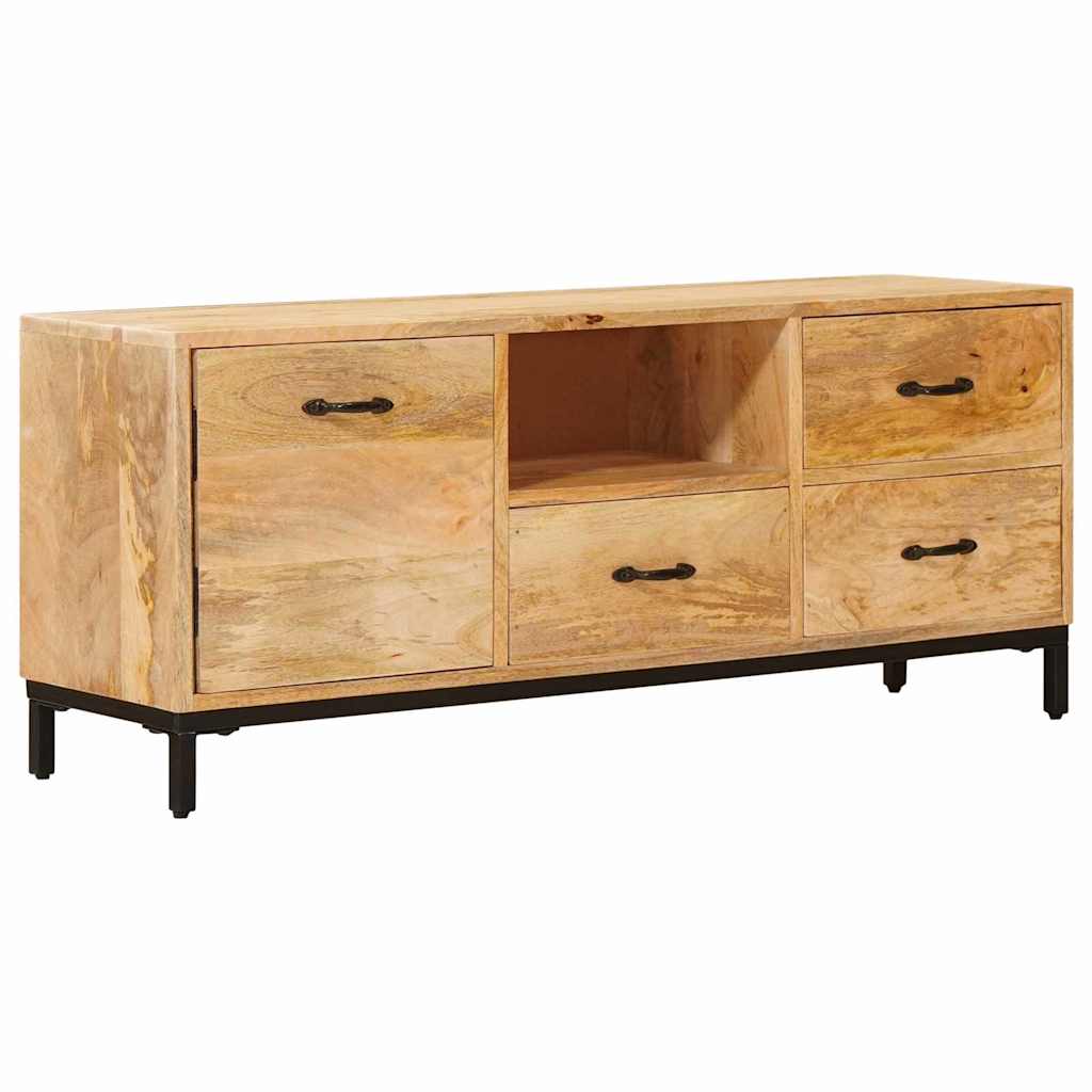 Tévéállványok fiókkal Barna 110 x 30 x 46 cm Tömör Mangófát