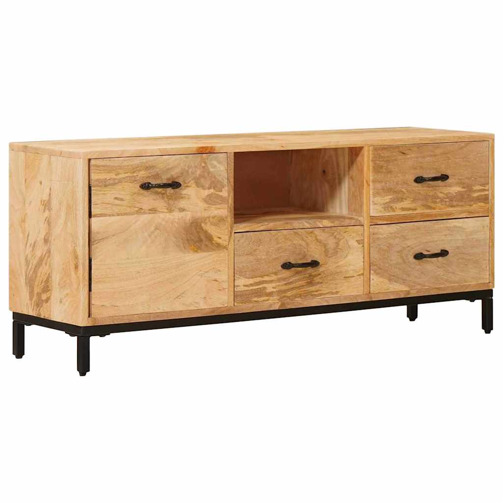 Tévéállványok fiókkal Barna 110 x 30 x 46 cm Tömör Mangófát