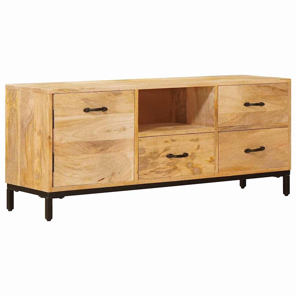 Tévéállványok fiókkal Barna 110 x 30 x 46 cm Tömör Mangófát