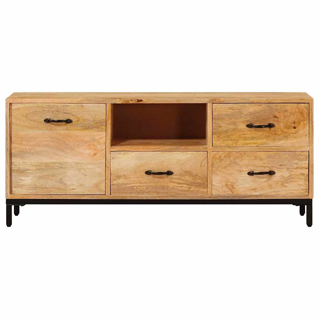 Tévéállványok fiókkal Barna 110 x 30 x 46 cm Tömör Mangófát