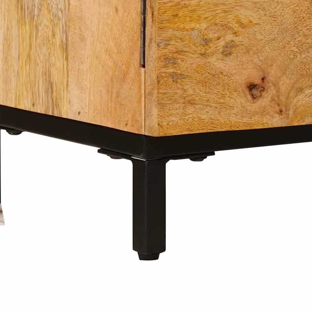 Tároló szekrények ajtóval Barna 110 x 30 x 40 cm Tömör Mangófát