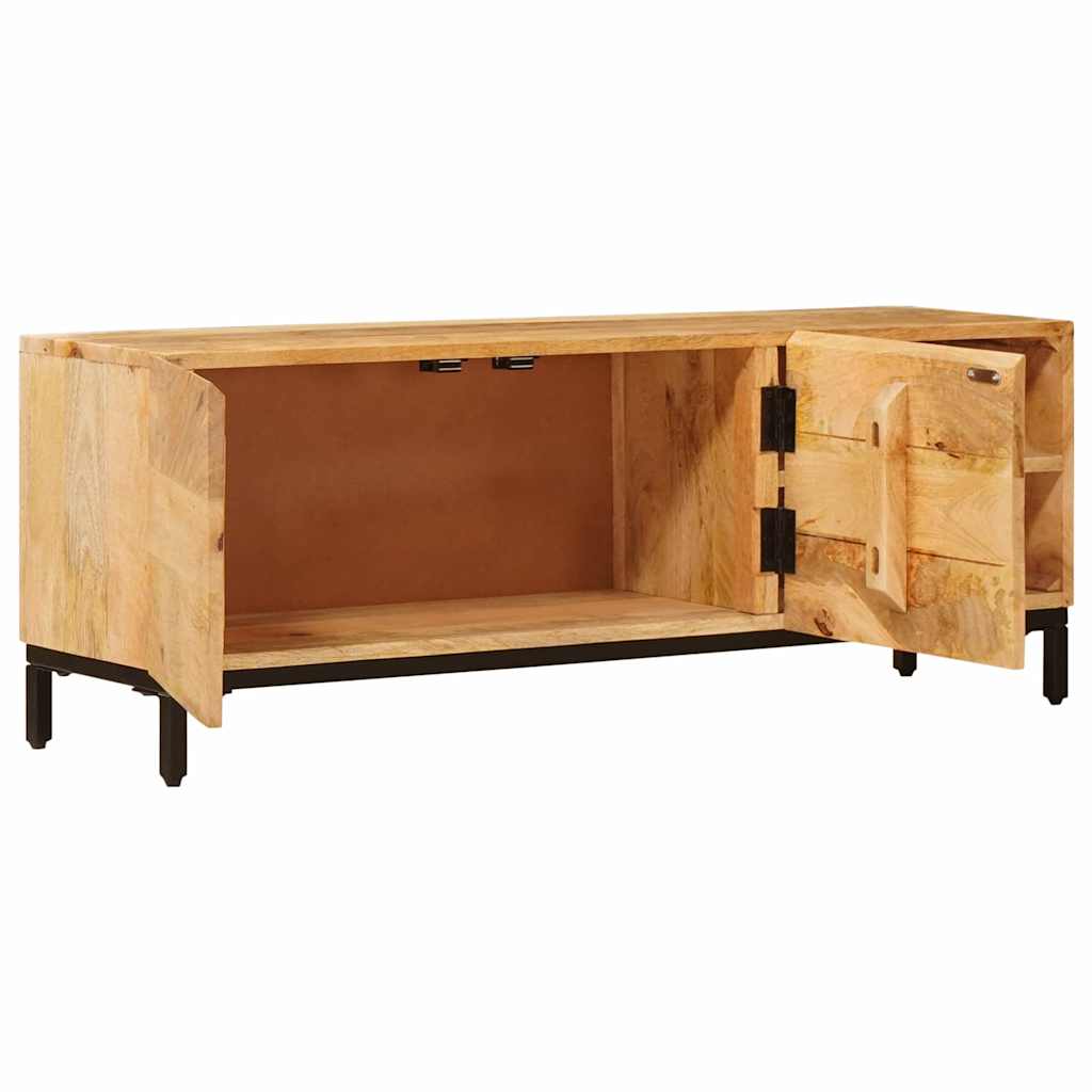 Tároló szekrények ajtóval Barna 110 x 30 x 40 cm Tömör Mangófát