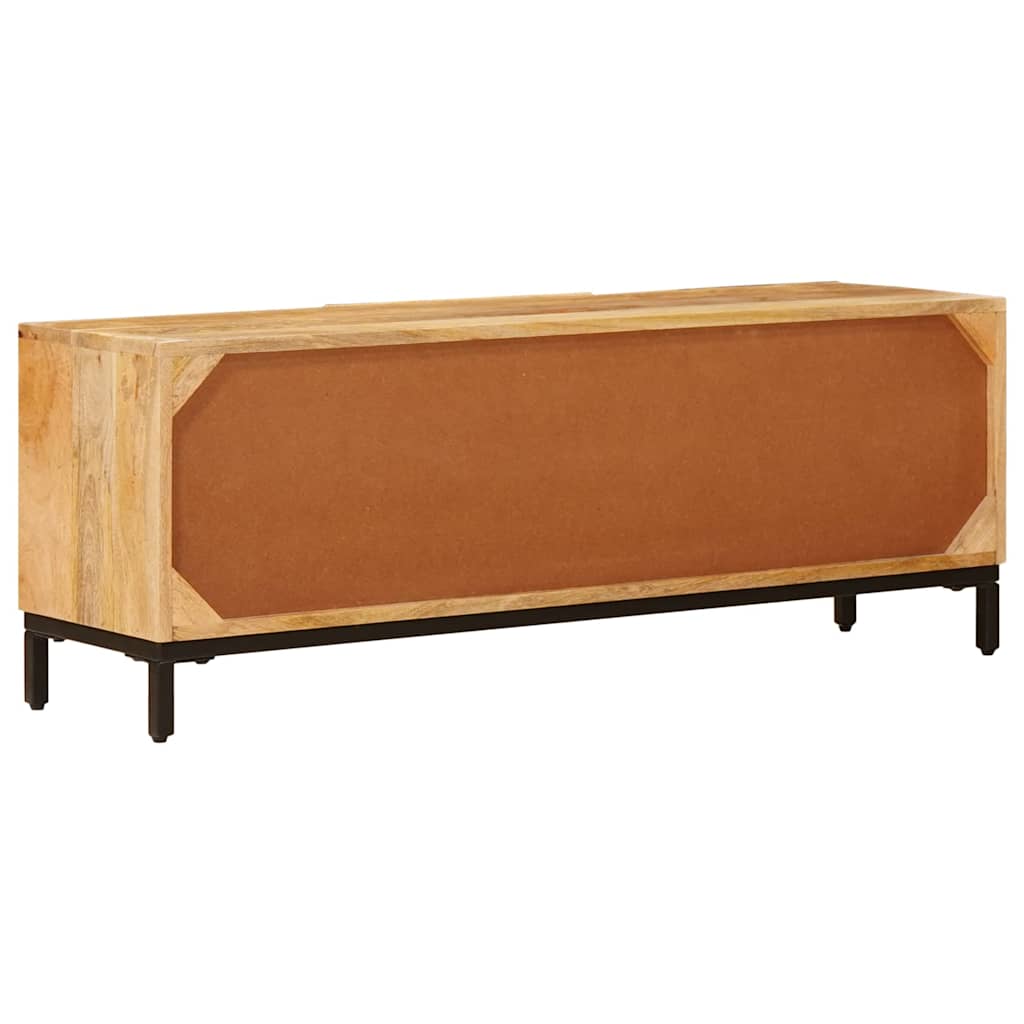 Tároló szekrények ajtóval Barna 110 x 30 x 40 cm Tömör Mangófát