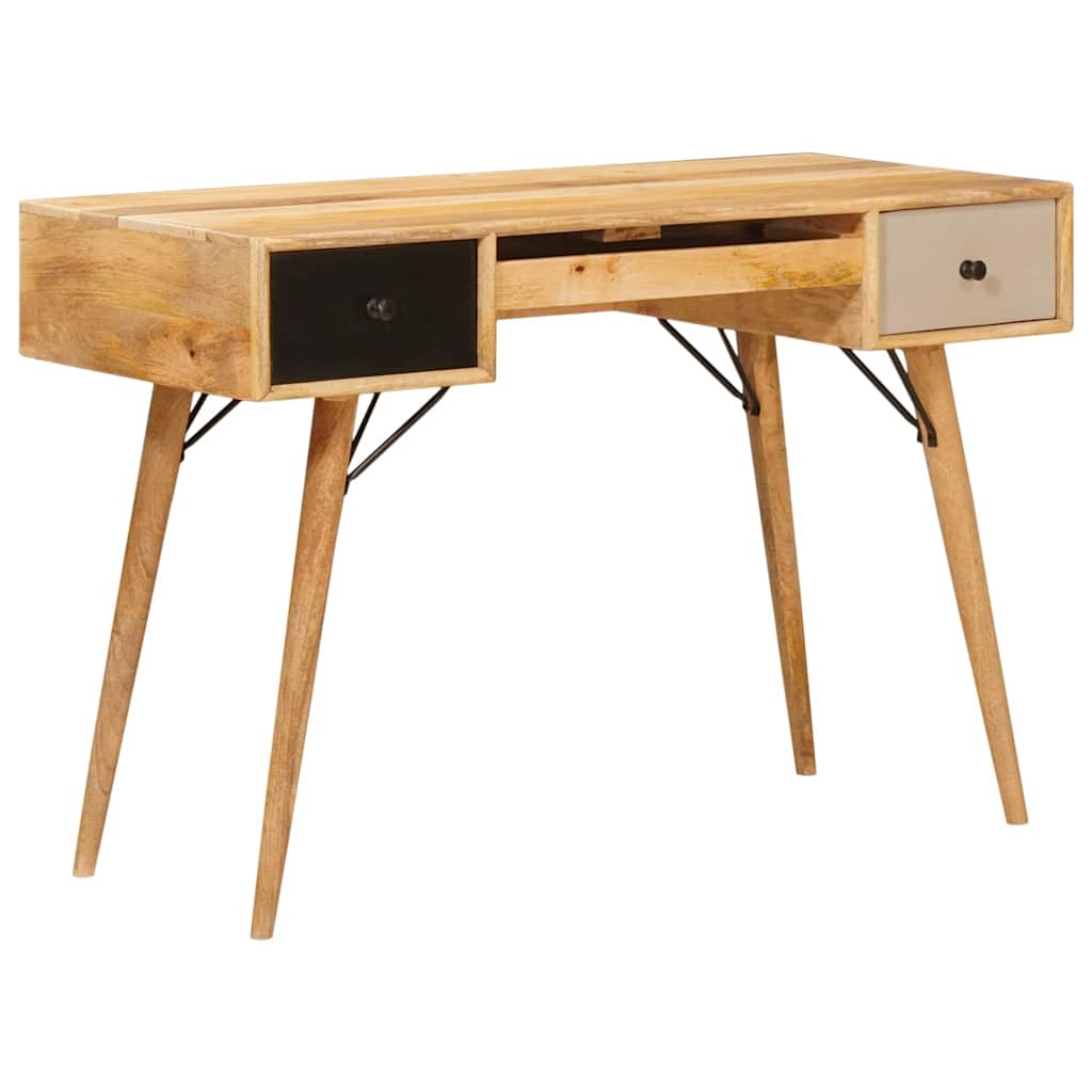 Íróasztal fiókkal Barna 110 x 55 x 76 cm Tömör Mangófát