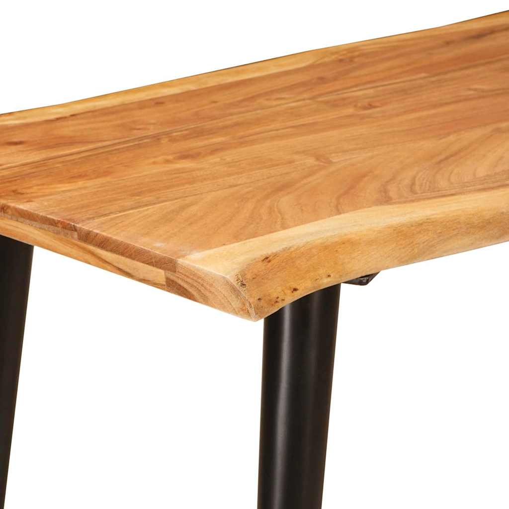Étkezőasztalok Barna és fekete 110 x 55 x 78 cm Tömör Mangófát