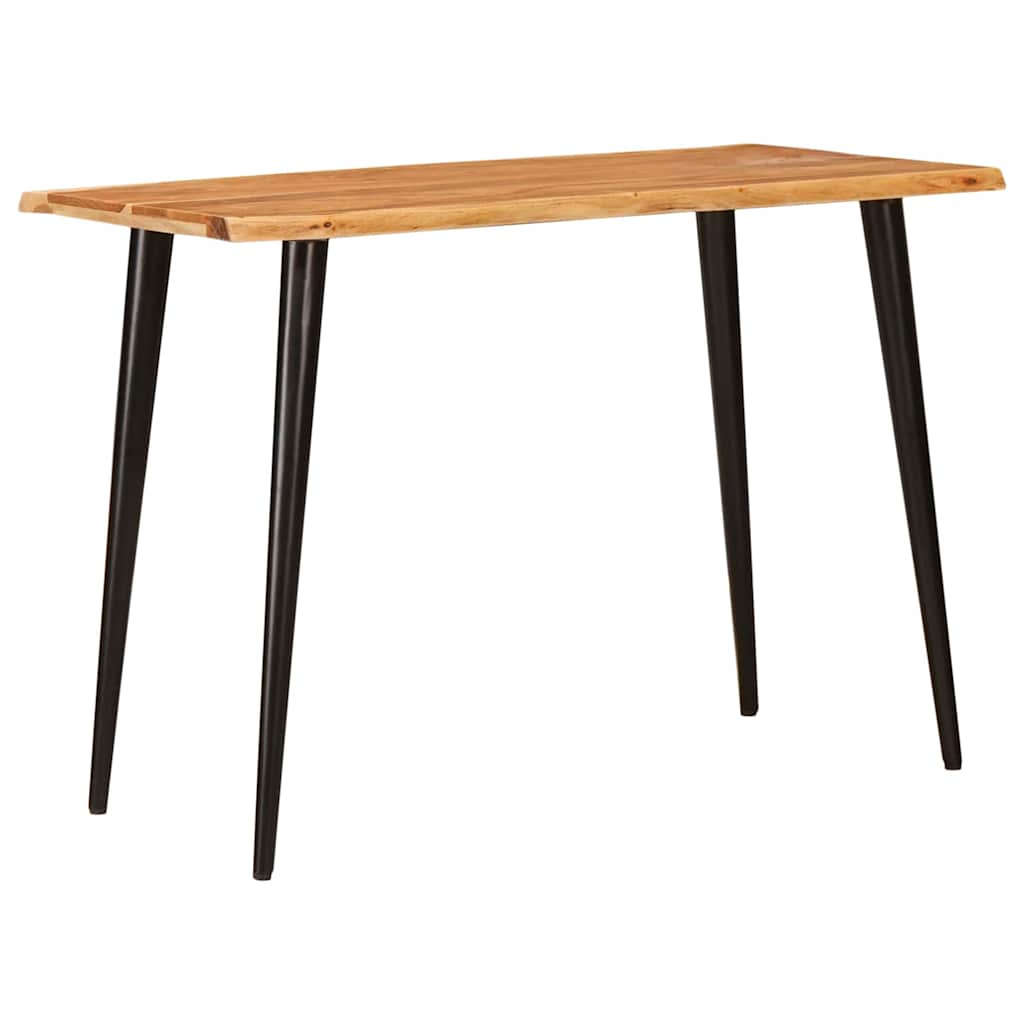Étkezőasztalok Barna és fekete 110 x 55 x 78 cm Tömör Mangófát