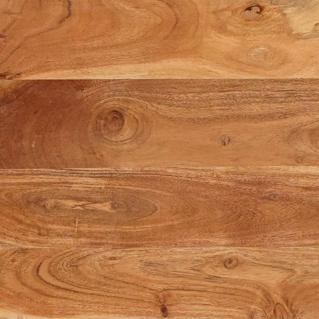 Étkezőasztalok Barna és fekete 110 x 55 x 78 cm Tömör Mangófát