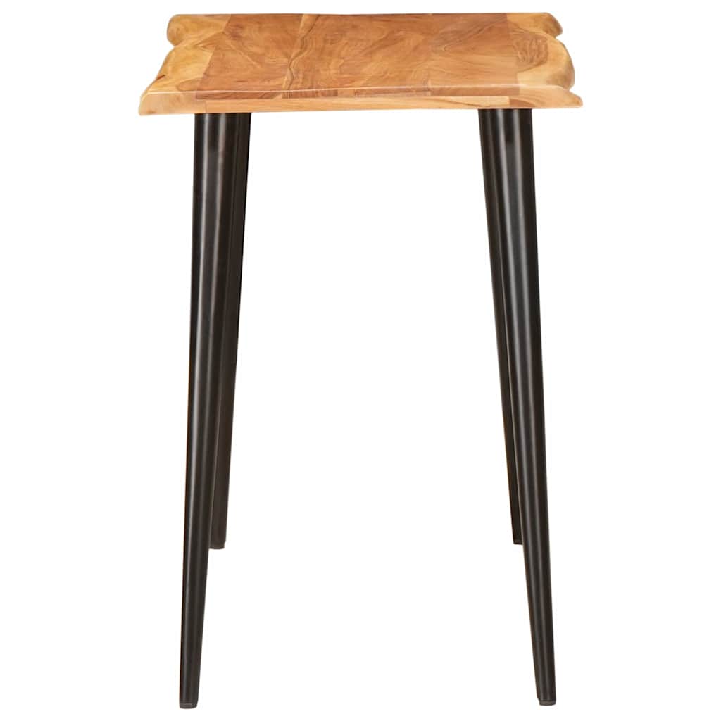 Étkezőasztalok Barna és fekete 110 x 55 x 78 cm Tömör Mangófát