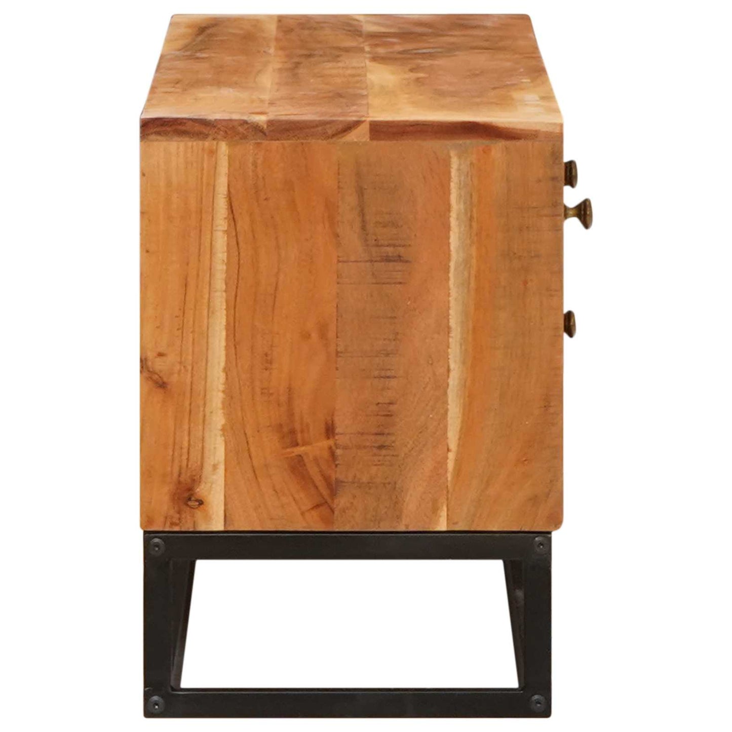 TV szekrény fiókkal Természetes 110 x 30 x 44 cm Tömör Akácfa