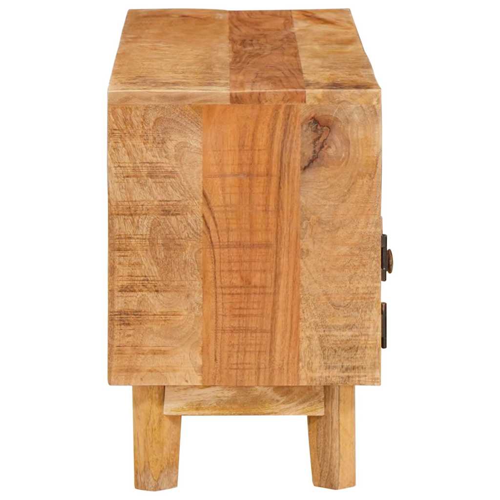 Tároló szekrények ajtóval Barna 110 x 30 x 45 cm Tömör Mangófát