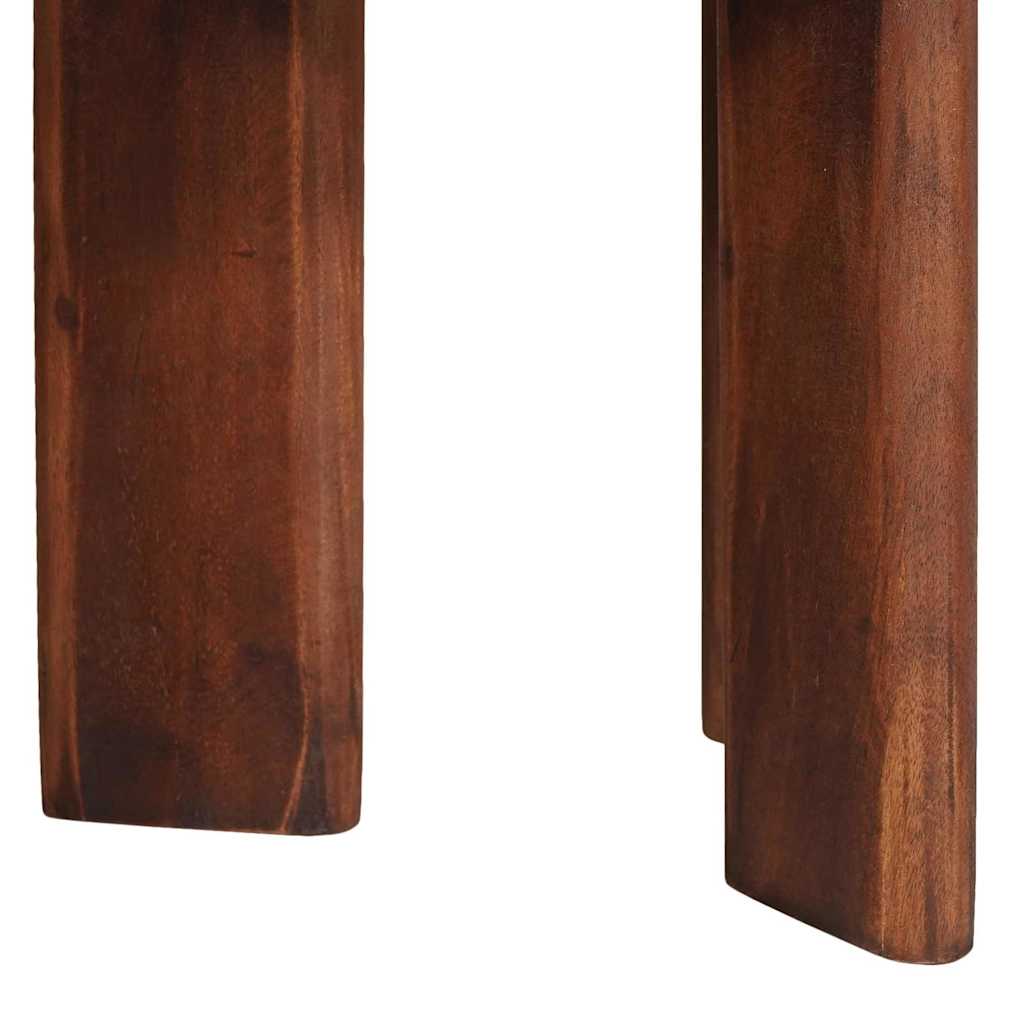 Fészkelt Kávézó Asztalok 2 pcs Szilárd újrahasznosított fa