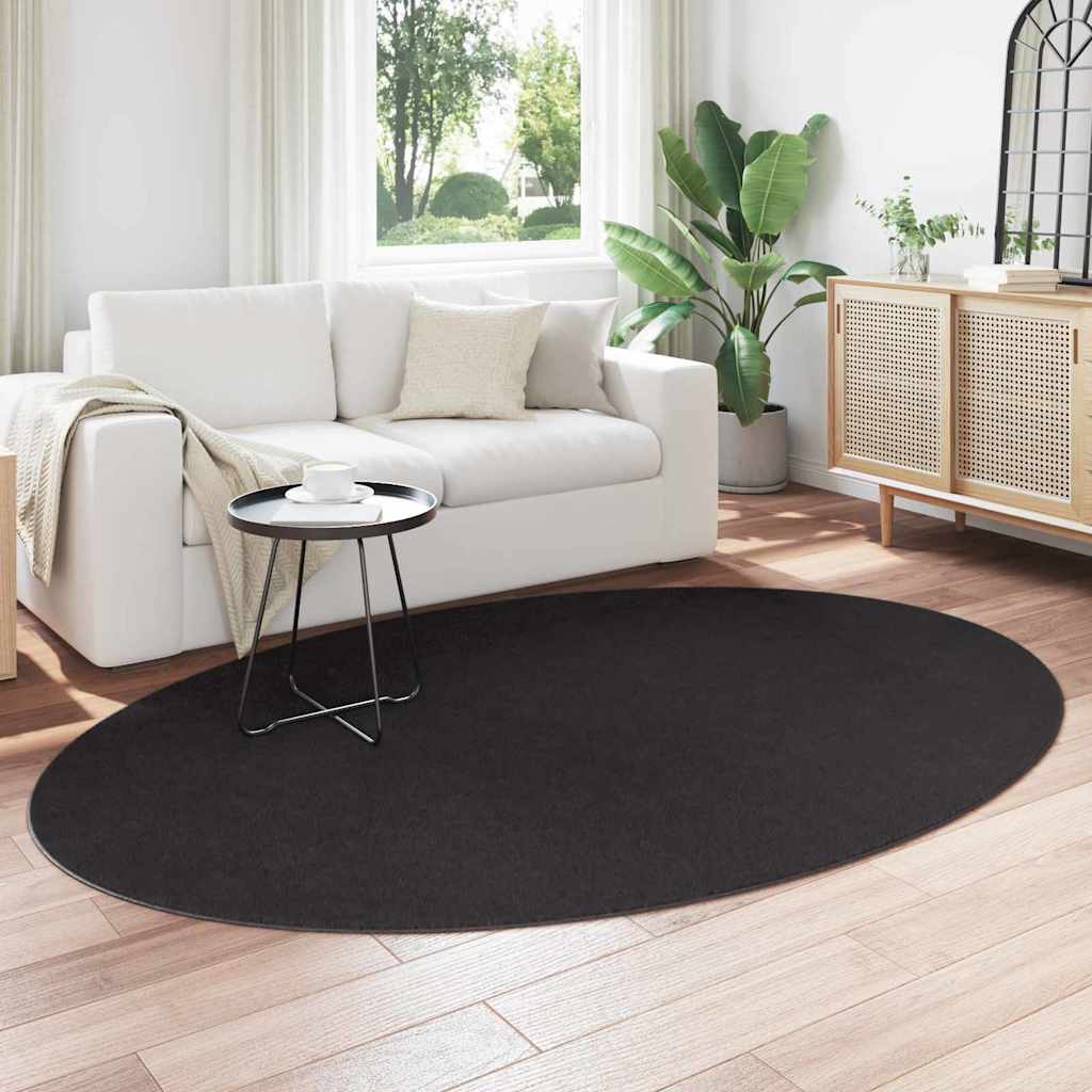 Területszőnyegek HUARTE Fekete 160 x 230 cm 100% poliészter