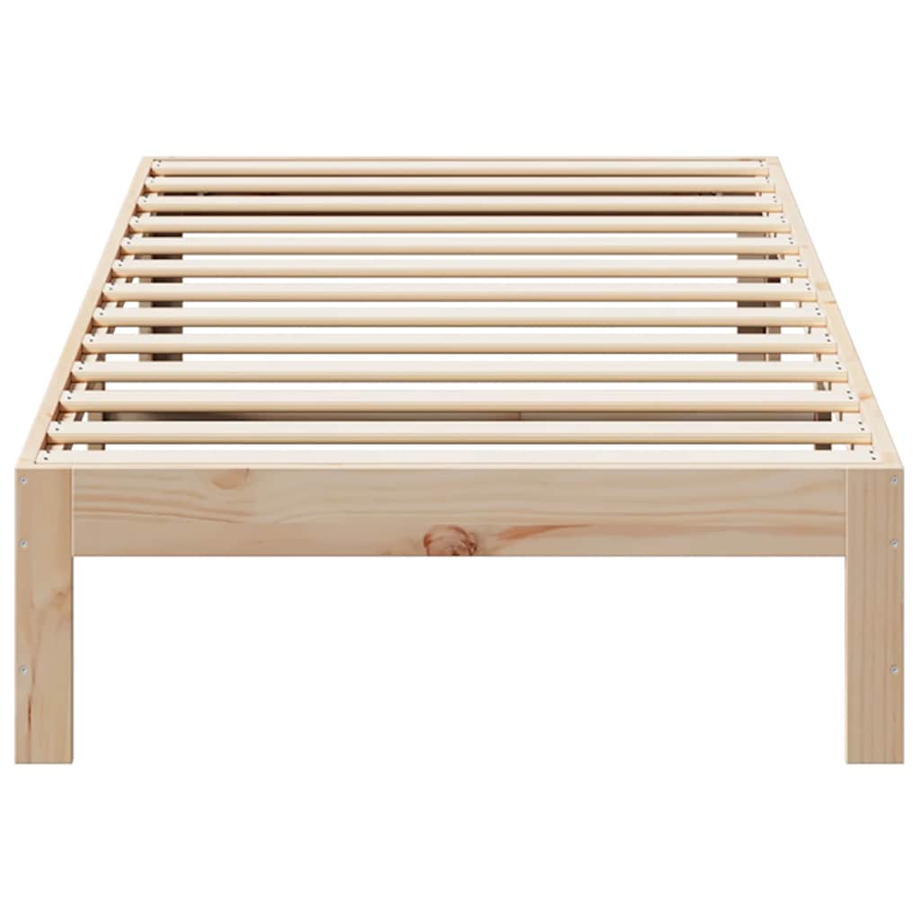 tömör fenyőfa ágy matrac nélkül 90 x 200 cm