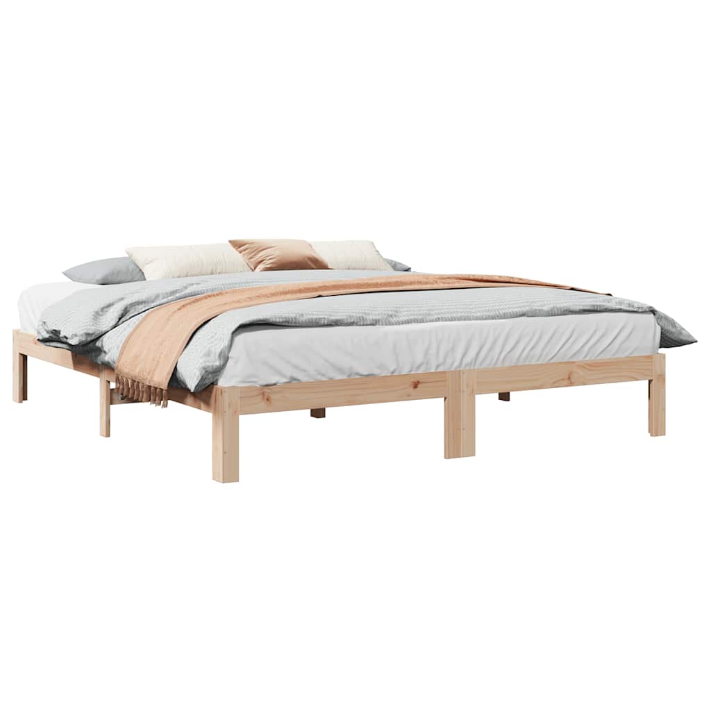 tömör fenyőfa ágy matrac nélkül 180 x 200 cm