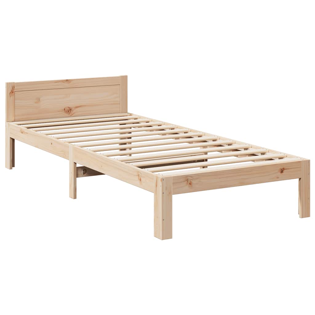 tömör fenyőfa ágy matrac nélkül 90 x 200 cm