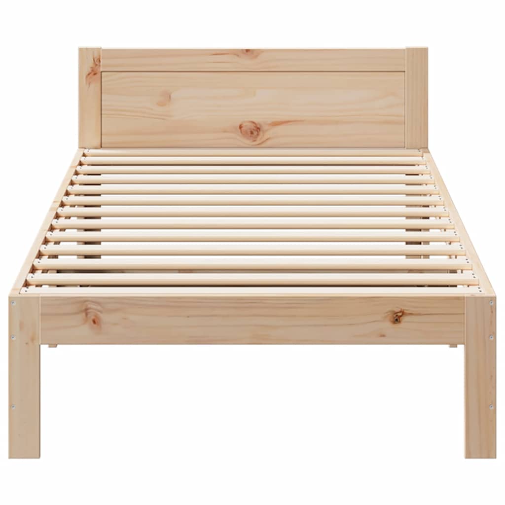 tömör fenyőfa ágy matrac nélkül 90 x 200 cm