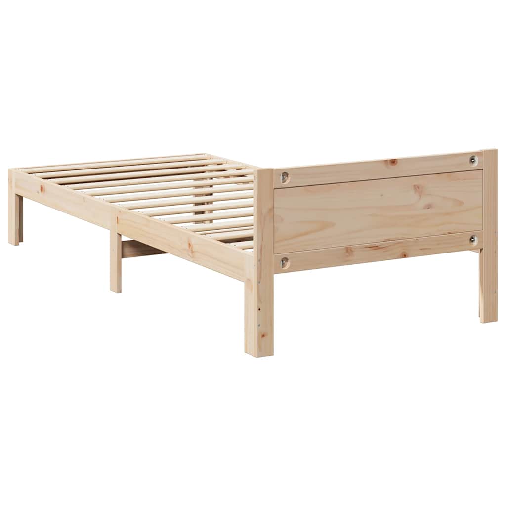 tömör fenyőfa ágy matrac nélkül 90 x 200 cm