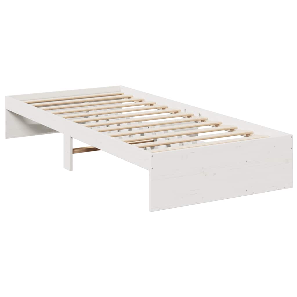 kanapéágy ágy matrac fehér 100x200 cm tömör fa fenyőfa