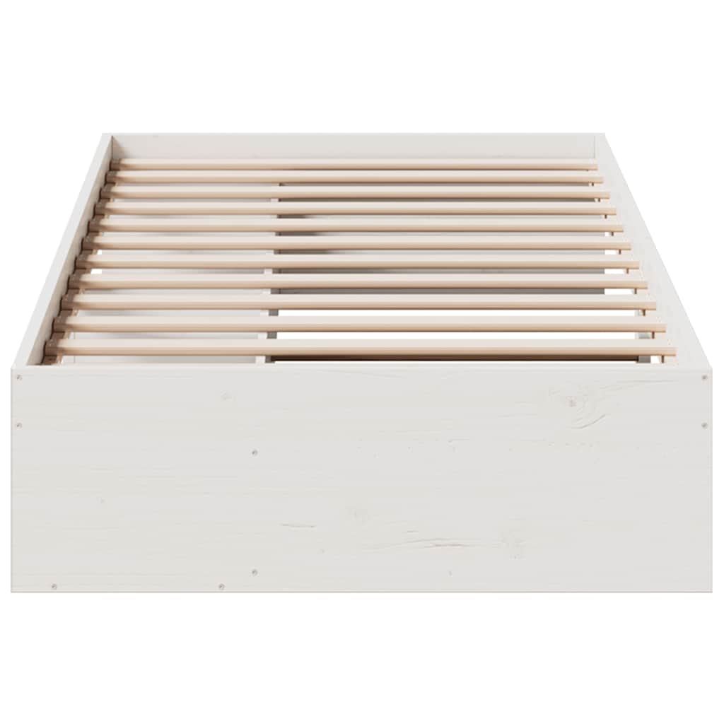 fehér tömör fenyőfa kanapéágy matrac nélkül 80 x 200 cm