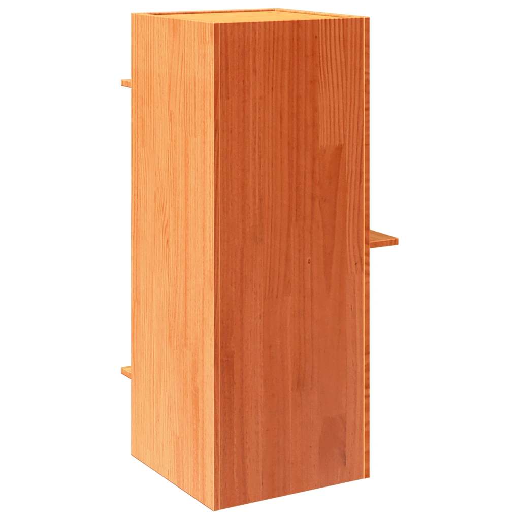Macskaház viaszbarna 43x43x90 cm tömör fa fenyőfa